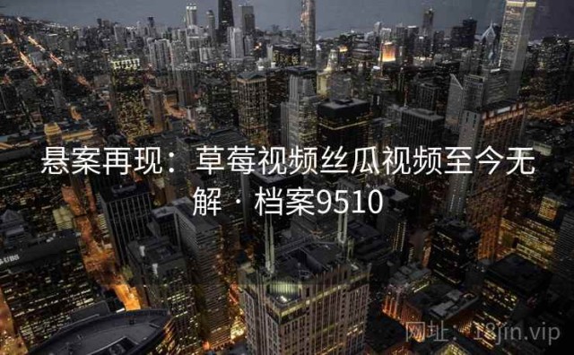 悬案再现：草莓视频丝瓜视频至今无解 · 档案9510