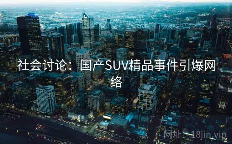 社会讨论:国产SUV精品事件引爆网络 社会讨论:国产SUV精品事件引爆网络